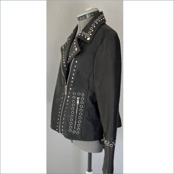 Wilson's Leather - Black Leather Jacket - Picture 2 of 5